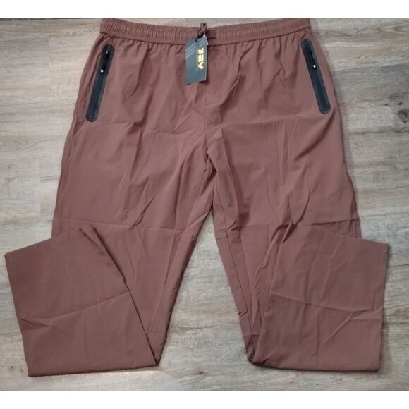 TBY Men's Outdoor Sports Activewear Breathable Pants Brown NEW 2XL - Picture 2 of 8